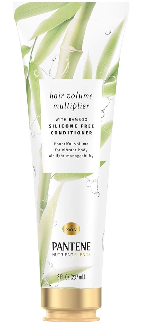 Pantene Nutrient Blends Hair Volume Multiplier Silicone Free Bamboo Conditioner Ingredients