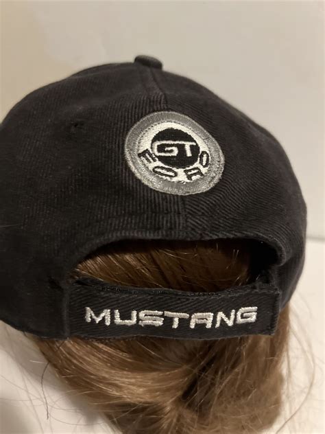 Ford Hat Cap Licensed Ford Mustang Pony GT Black Ad Gem