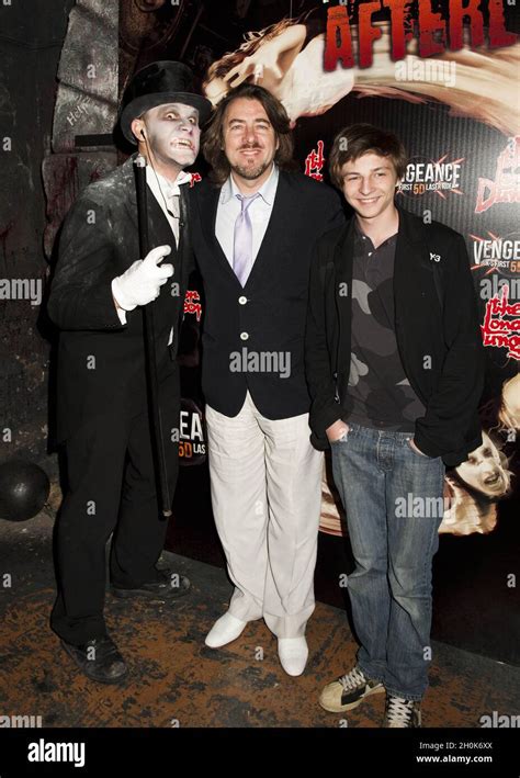 Jonathan Ross and son Harvey Kirby at The Opening of Vengeance the UK