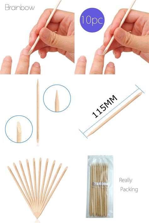 Visit To Buy 10pcs Orange Sticks Cuticle Pusher Cuticle Remover For