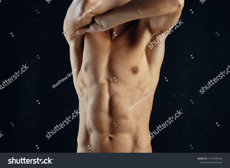 Sexy Man Muscular Naked Torso Gym Stock Photo 1416370142 Shutterstock