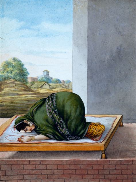 muslim woman worshipping lucknow india early  century posters