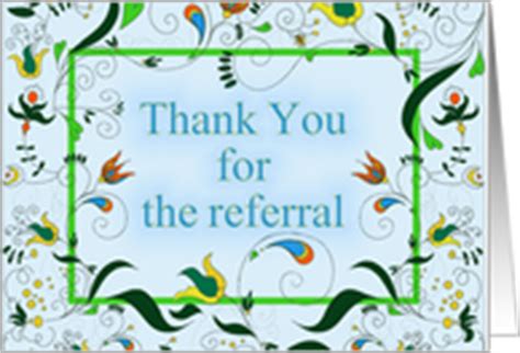 Thank You for the Referral Cards from Greeting Card Universe