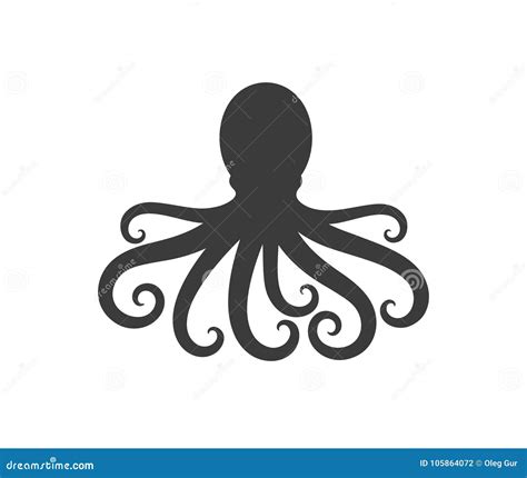 Octopus Silhouette Tattoo