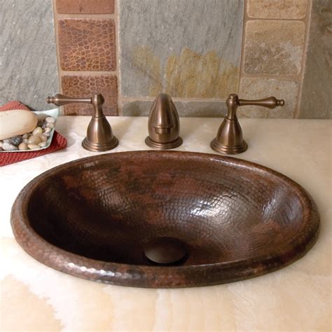 Hammered Copper Bathroom Sinks Custom Copper