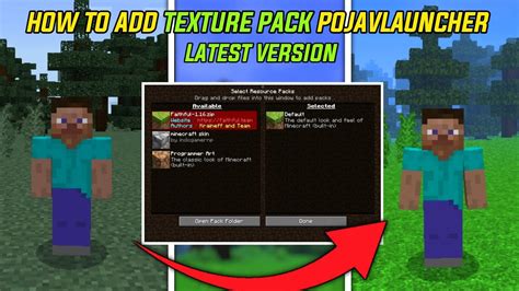 How To Add Texture Packs In Pojavlauncher Latest Version