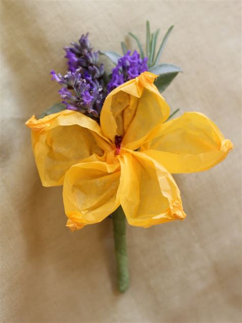 Paper Flower Boutonniere Atelier Yuwa Ciao Jp