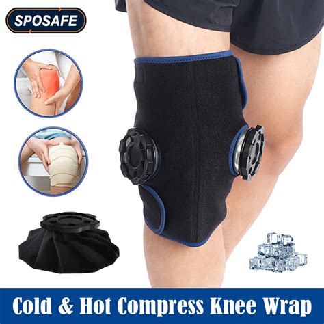 Set Knee Ice Pack Wrap Reusable Ice Bag Hot Cold Therapy For Meniscus Tear Injury Recovery