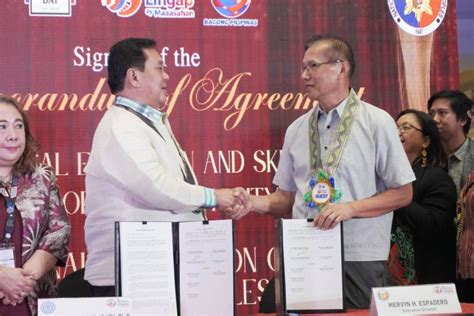 Moa Signing Of Ncip And Tesda National Commission On Indigenous Peoples