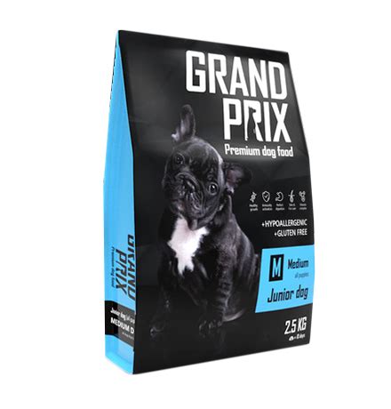 Grand Prix Junior Dog Medium Сухой Гипоаллергенный Безглютеновый корм ...