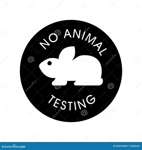 No Animals Testing Sign Icon Stock Vector Illustration Of Animal