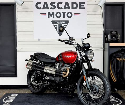 2023 Triumph Scrambler 900 Carnival Red Jet Black For Sale In