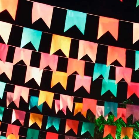 Ideia De Bandeirinha De Festa Junina - Bandeirinha Festa Junina Papel Seda Colorida 10m