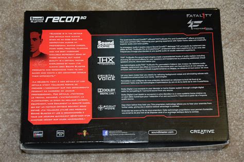 Creative Sound Blaster Recon3D THX PCIE Fatal1ty Pro Champion Series ...