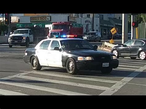 Lapd Ford Crown Victoria Responding Youtube