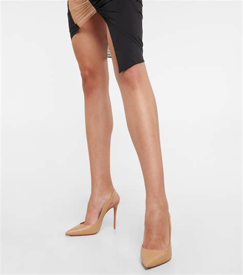 Christian Louboutin Nudes Hot Chick Leather Pumps Christian Louboutin