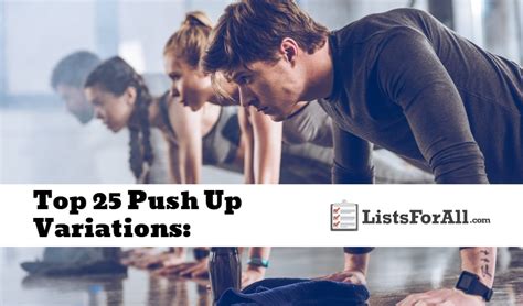 Best Push-Up Variations: The Top 25 List - ListsForAll.com