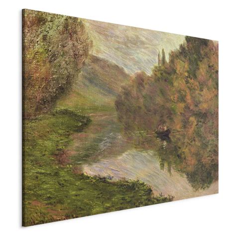 Tableau De Ma Tre Barque Sur La Seine Jeufosse Claude Monet