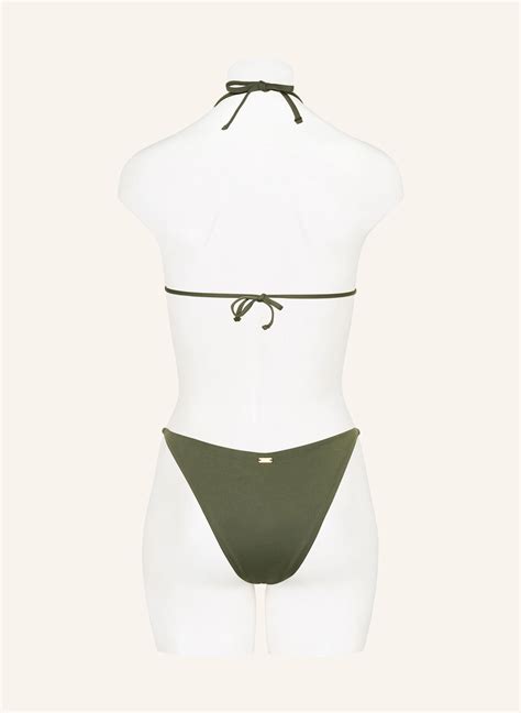 BANANA MOON COUTURE Triangle Bikini Top AYADA JOTRAO In Khaki