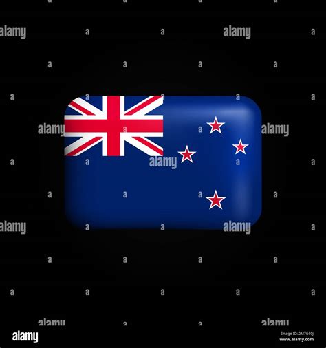 New Zealand Flag 3d Icon National Flag Of New Zealand Vector