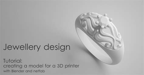 Jewelry Design Tutorial: Creating a model for a 3D printer