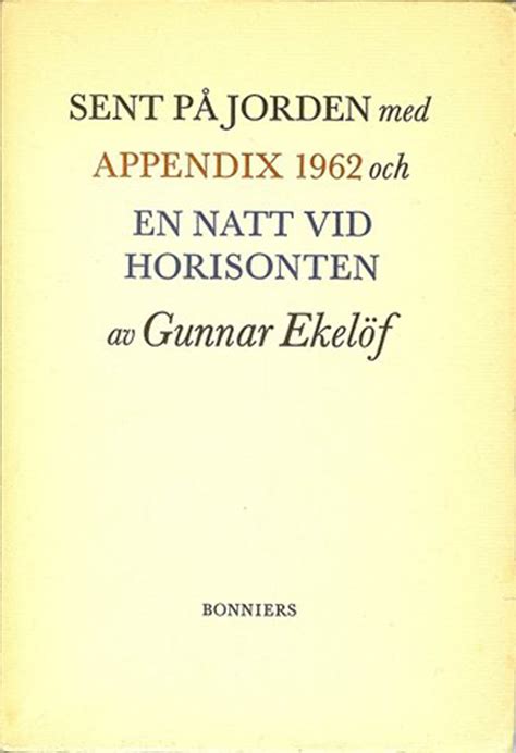 Gunnar Ekel F Bibliography