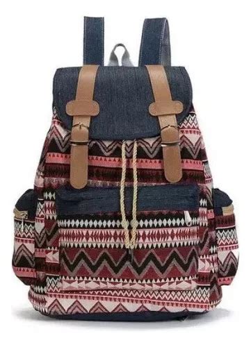 Mochila Vintage De Lona Para Mochila Étnica Bohemian Cor Style 2 Mercadolivre