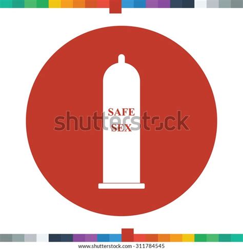Condom Icon Word Safe Sex Stock Vector Royalty Free Shutterstock