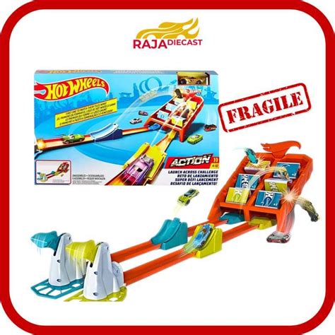 Jual Hot Wheels Track Set Launch Across Challange Gbf Di Seller Raja Mainan Murah Suka Damai