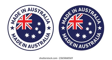 171 Made In Australia Round Logo Images Stock Photos 3d Objects