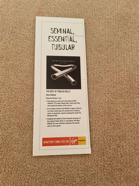 TNEWL10 ADVERT 11X4 MIKE OLDFIELD THE BEST OF TUBULAR BELLS EBay