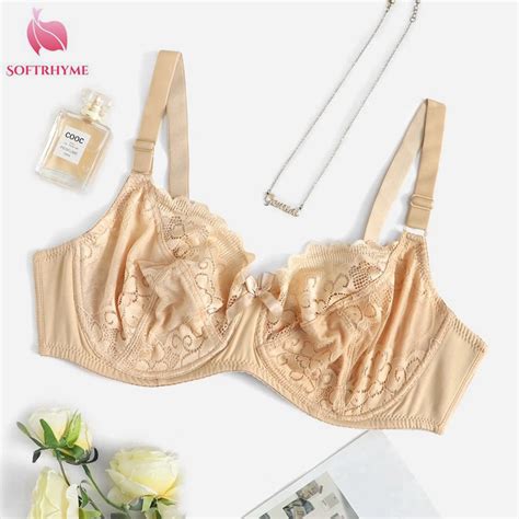 Softrhyme Full Coverage Lace Bras For Women Plus Size 36 46e Sexy