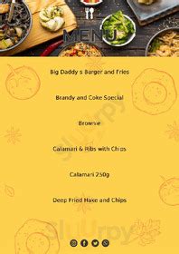 Big Daddys Mossel Bay Powrie St Mossel Bay Menu And Prices