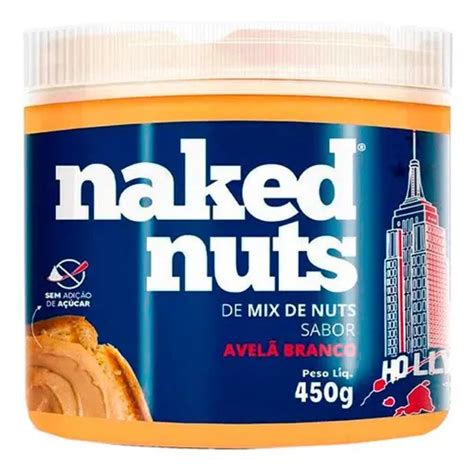 Pasta De Mix De Nuts Sabor Avelã Branco Naked Nuts 450g Parcelamento sem juros