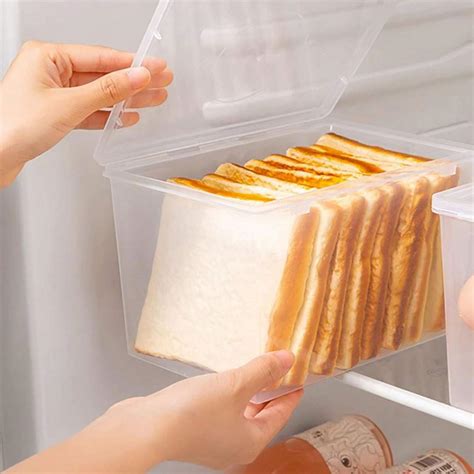 Plastic Bread Container Bread Storage Bin Bread Box For Countertop