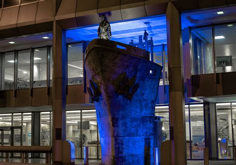 IMO bathed in blue for World Maritime Day | The IMO headquar… | Flickr