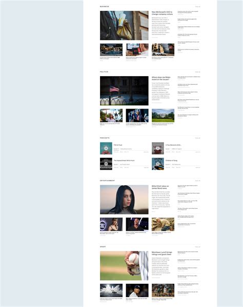 Fox news — News portal redesign on Behance
