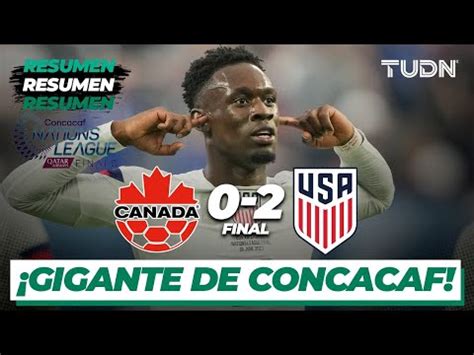 USA vence 2 0 a Canadá y se consagra con la Nations League de Concacaf