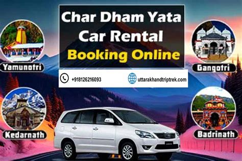 Char Dham Taxi Service Uttarakhand Trip Trek