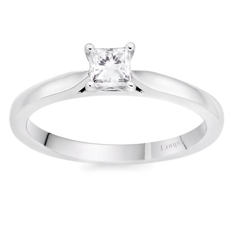 Loupe Icons Solitaire Diamond Ring in Platinum | LOU-0125745 | Loupe