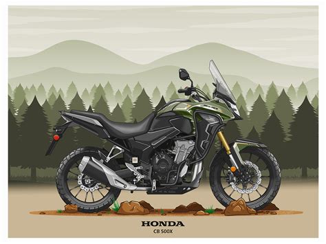 2022 Honda CB500X drawn by me : r/CB500X