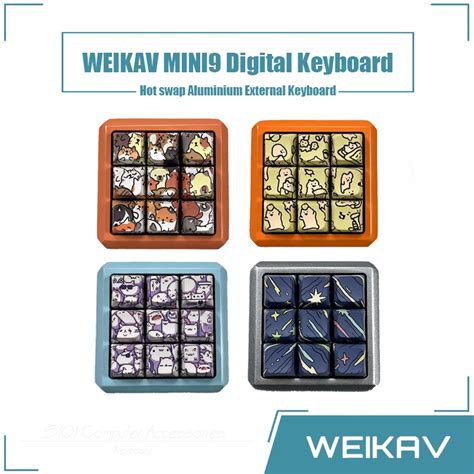 Weikav Mini Wired Mechanical Keyboard Hot Swap Rgb Wired Aluminium Digital Keyboard Shopee