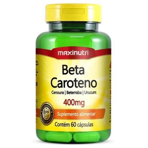 Beta Caroteno Cenoura Beterraba Urucum Mg C Psulas Maxinutri