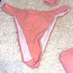 Swim Nwt Pink Bikini With Sheer Overtop Super Cute And Sexy Size Medium Poshmark
