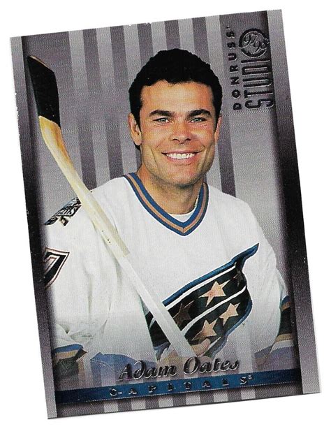 Adam Oates Donruss Studio Hockey Card Nm Mint Ebay