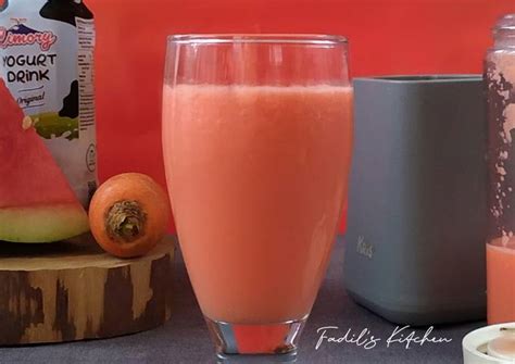 Resep Jus Wortel Semangka Plain Yogurt Oleh Fadil S Kitchen Cookpad