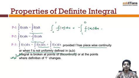 Properties Of Definite Integration Mathematics Class 12 IIT JEE