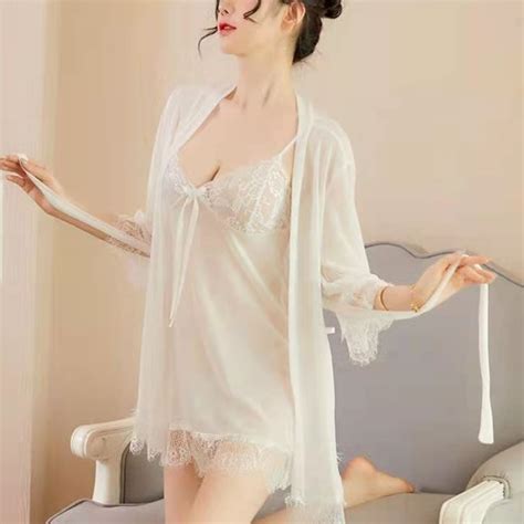 Jual Manja Girl Dress One Set Kimono Lingerie Sexy 1399 Shopee