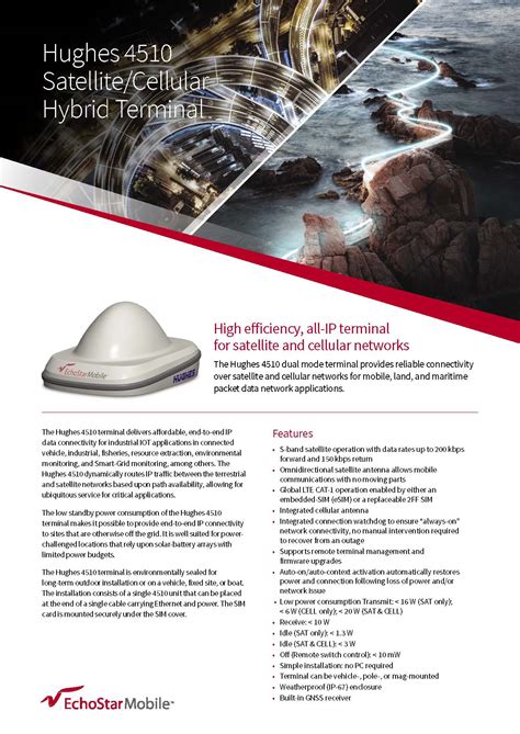 EML 4510 Datasheet - EchoStar Mobile