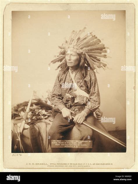 Little Instigator Of Indian Revolt At Pine Ridge 1890 Stock Photo Alamy